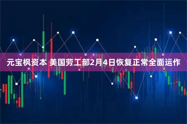 元宝枫资本 美国劳工部2月4日恢复正常全面运作